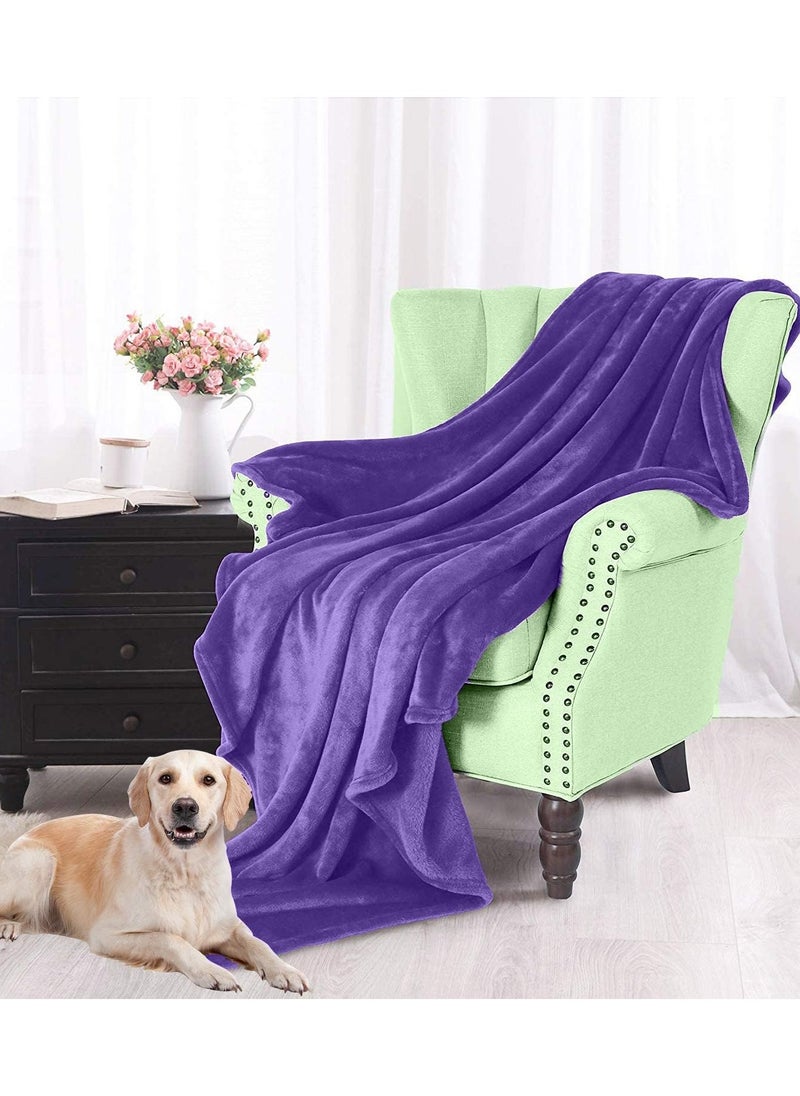T G H Flannel Fleece Double Size 220x240cm for All Season Fluffy Blanket Warm Bed Blanket Throw for Sofa & Bed Comfortable and Soft Blanket  - Image 2