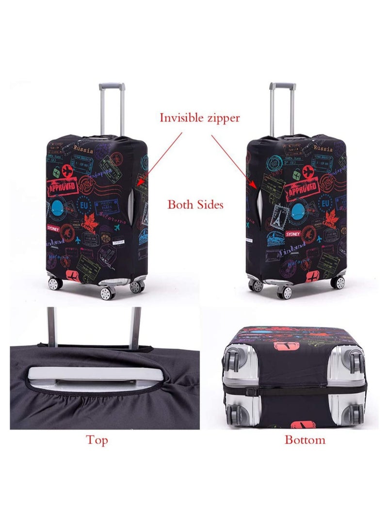 GGEROU Travel Luggage Cover Spandex Suitcase Protector Washable Baggage Covers (for 18-32 inch luggage) Premium Elasticated Luggage Protector - Image 4