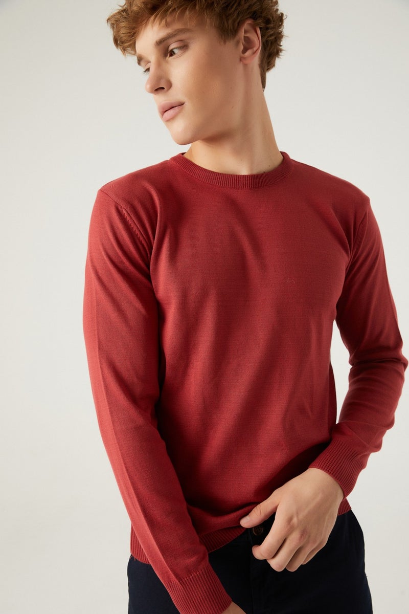 D'S DAMAT Regular Fit Pomegranate Flower Cotton Blend Knitwear Sweater 5HF06ORT12004  - Image 2