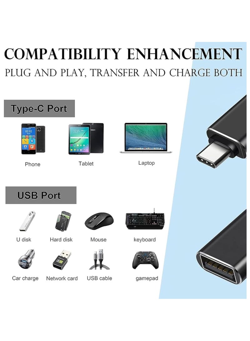 MOWSIL USB-C to USB 2 Port 3.0 Adapter, Type C Male to Type A Female Converter Compatible 2021-2016 MacBook Pro, New iPad Pro/Mac Air/Surface, Phone/Tablet, Grey color - Image 3
