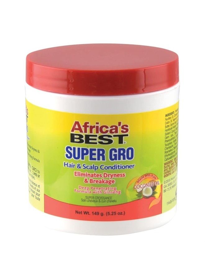 Africa's BEST Super Gro Hair and Scalp Conditioner, 5.25 Oz (AB20203)