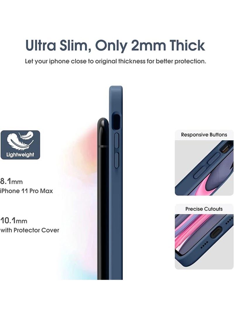 WRISTWISE Case Cover for iPhone 11 Pro Max - [Camera All-Round Protection] [Soft Microfiber Lining Anti-Scratch] Shockproof Phone Case Cover, Blue - Image 4