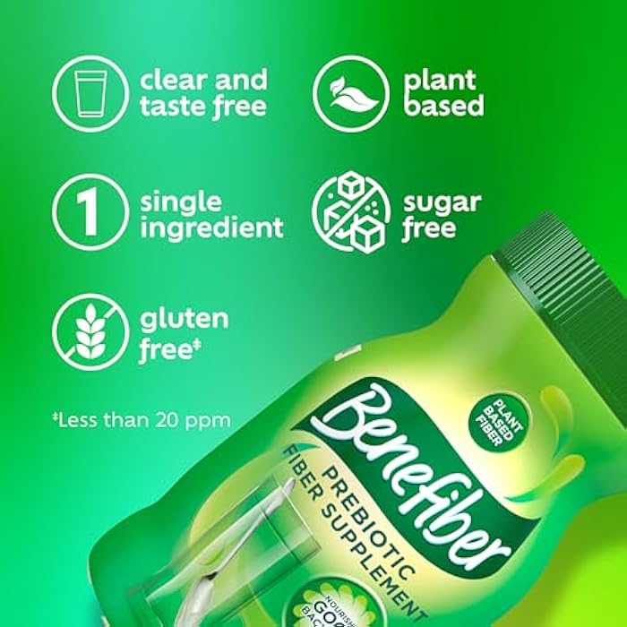 Benefiber Daily Prebiotic Fiber Supplement Powder for Digestive Health, Unflavored - 125 Servings (17.6 Ounces) - Image 4