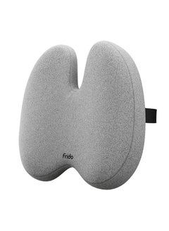 Frido Frido Ultimate Pro Back Support (High Density) For Chair, Orthopedic Backrest Cushion For Lumbar&Posture Support, Helps In Back Pain Relief,Proprietary Hi-Per Foam Pillow With Adjustable Straps, Grey  - Image 1