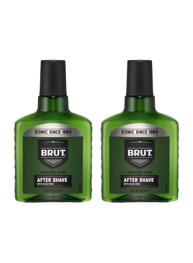 BRUT عطر بعد الحلاقة المميز للرجال 5 أونصات (عبوة من 2) - Image 1