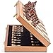 AMEROUS Magnetic Wooden Chess Set 15 Inches Handmade Wooden Folding Travel Chess Board Game Sets with Chessmen Storage Slots for Kids and Adults 2 Bonus Extra Queens Gift Box Packed - Image 4