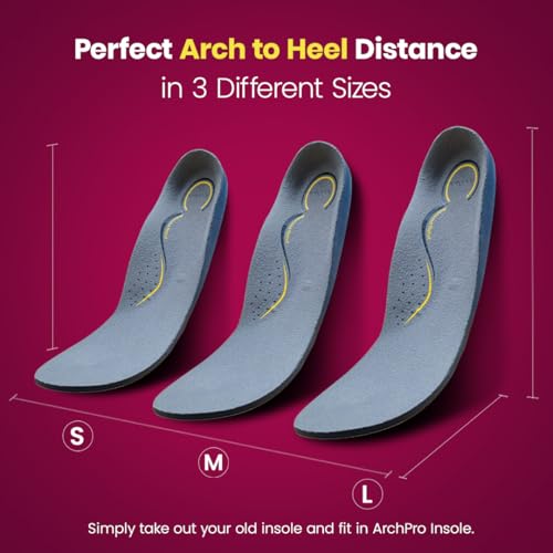 AGEasy Insoles for Flat Feet and Plantar Fasciitis with Rebound Relief Technology for Arch Support (White, Small, 5-6 UK) - Image 2