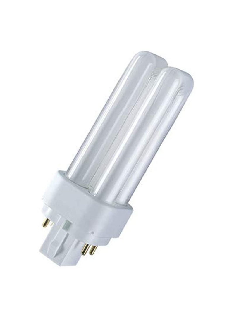 RACO RACO Osram Dulux D/E 13W/830 Compact Fluorescent Light Bulb, 3000K, Base G24Q1-4 Pin - Image 1