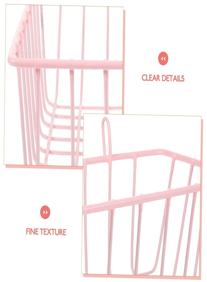 UKCOCO Pink Hanging Hay Feeder Rabbit Enrichment Toy Hay Rack Rabbit Feeder Holder - Image 3