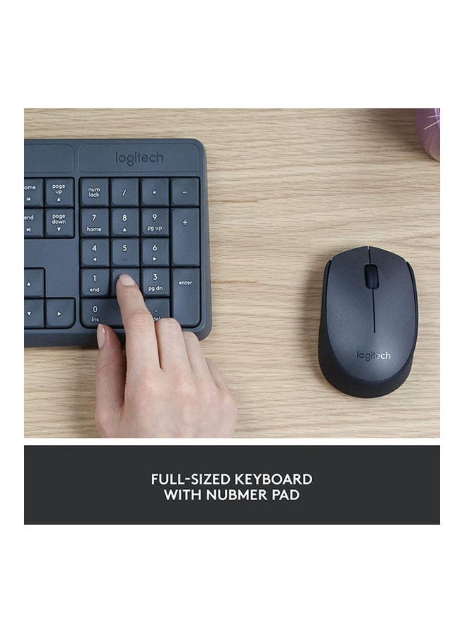 Logitech Mk235 Wireless Keyboard and Mouse Black - Image 3