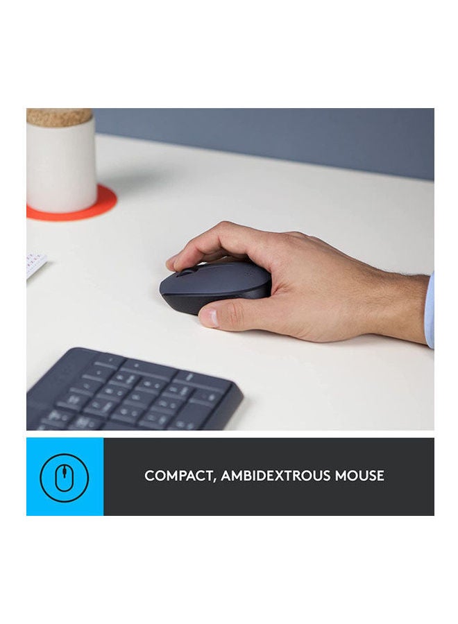 Logitech Mk235 Wireless Keyboard and Mouse Black - Image 2