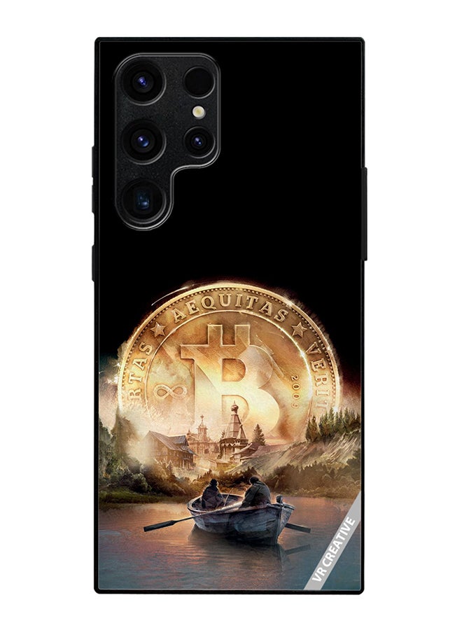 Protective Case Cover For Samsung Galaxy S25 Ultra River Of Bitcoin Design Multicolour