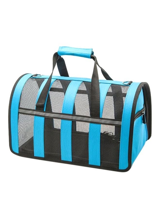 NIBEMINENT Breathable Mesh Pet Carrier Bag Blue/Black