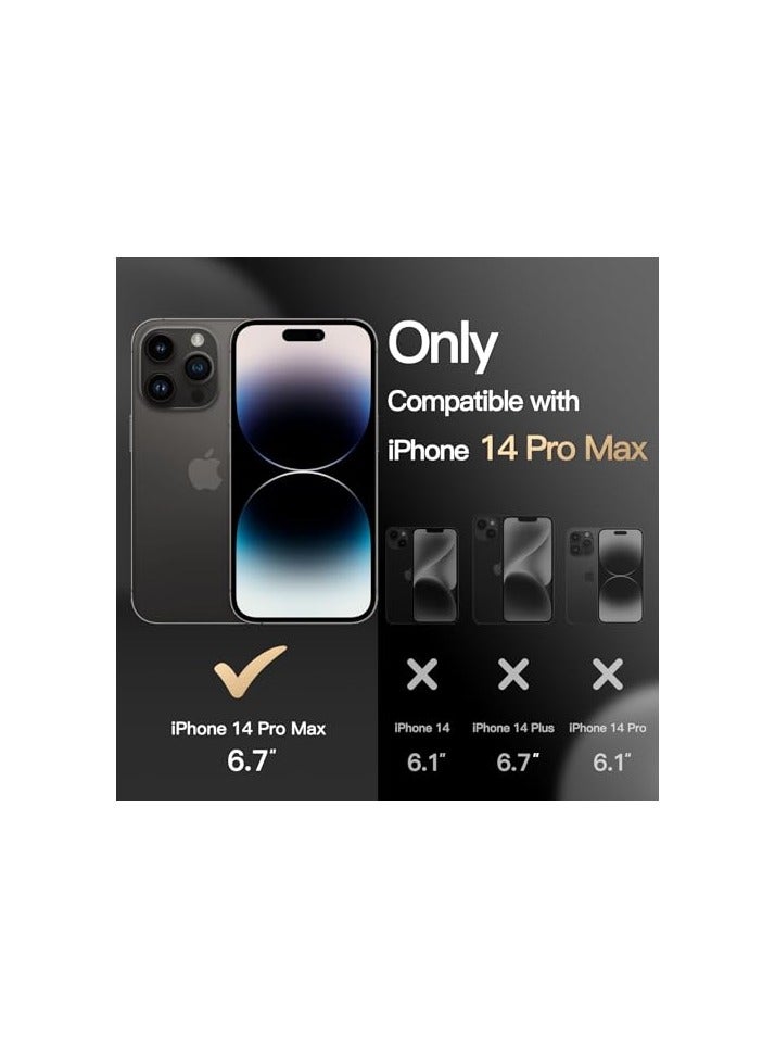 جي تيك حافظة JETech لهاتف iPhone 14 Pro Max مقاس 6.7 بوصة، حماية قوية بطبقة مزدوجة شديدة التحمل، غطاء هاتف متين واقٍ مقاوم للصدمات مع ظهر غير لامع (أسود) - Image 4