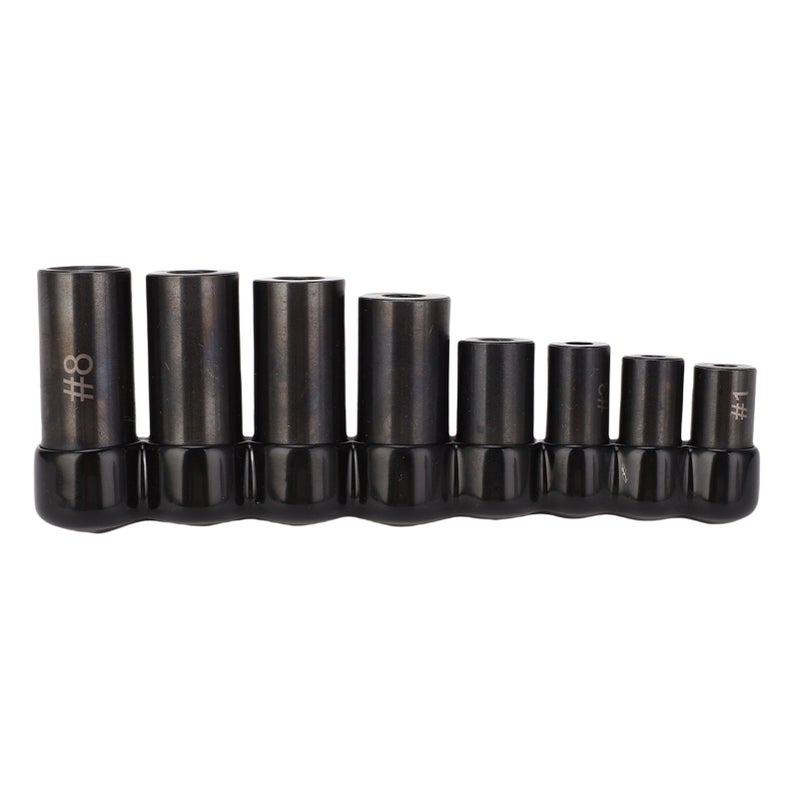 8Pcs Tap Socket Set Metric Standard 70500 1/4in 3/8in Drive with Bracket for Automobile Maintenance - Image 4
