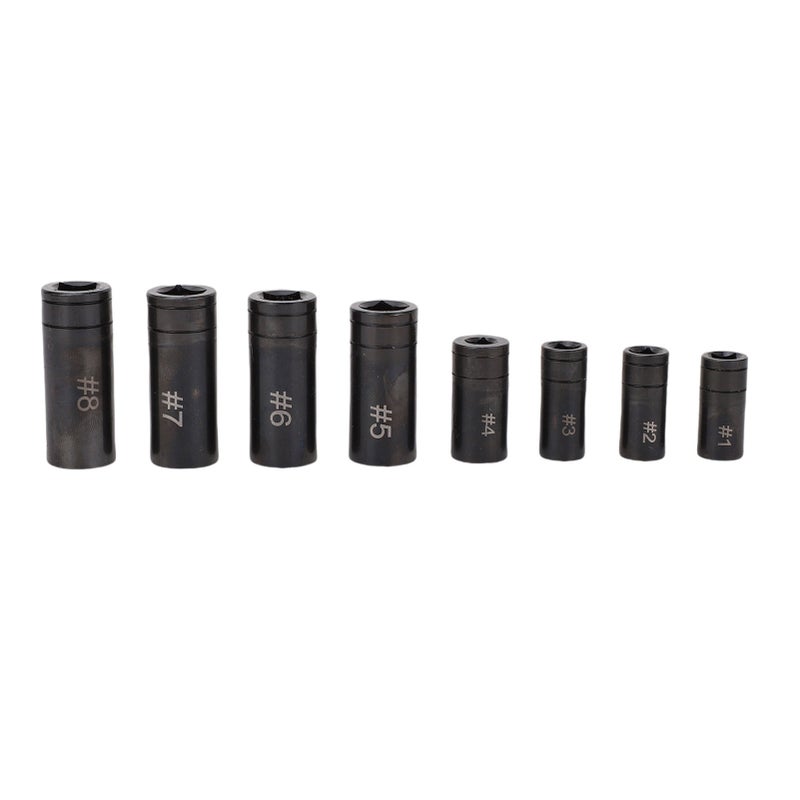 8Pcs Tap Socket Set Metric Standard 70500 1/4in 3/8in Drive with Bracket for Automobile Maintenance - Image 5
