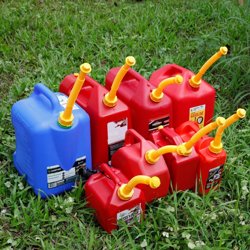 Zoolowua Gas Can Spout Replacement Kit, Gas Can Nozzle Replacement (5 Kit-Yellow) All gaskets are installed and ready to use upon receipt. For 1/2/5/10 gallon gas can. Easy and convenient to use - Image 2