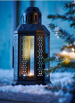 Ikea ENRUM Lantern For Tealight - In/Outdoor- Black - 22 cm  - Image 3