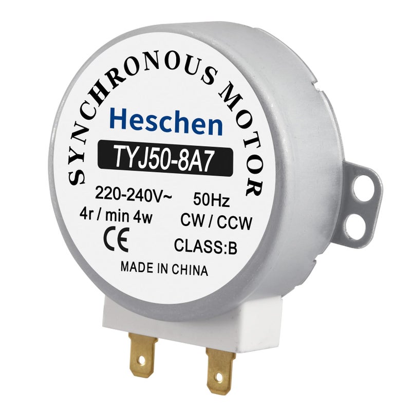 Heschen محرك متزامن هيسشن TYJ50-8A7 220-240VAC 4R/دقيقة CW/CCW 50Hz لطاولة دوران الميكروويف - Image 5