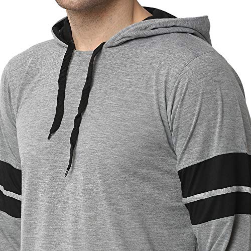 MACK JONNEY Cotton Blend Track suit Co-ord Set For Men With Hodded Full Sleeve T-Shirt and Track Pant-T_12_MLG_D1_MLG_02-XXL - Image 5