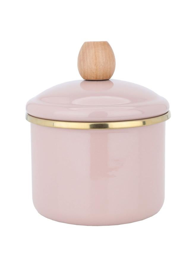Alsaif Steel Box Round Lid Pink  - Image 1