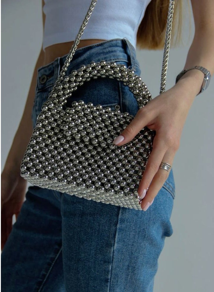 Luxury handmade silver handbag  - Image 3