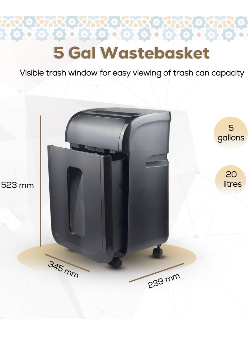 Majesty - "Paper Shredder – A powerful shredding machine that cuts up to 12 sheets, staples, and credit cards with high efficiency, providing security and organization for documents at home and office!" - Image 1