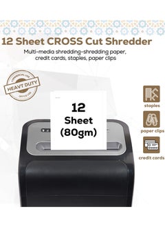 Majesty "Paper Shredder – A powerful shredding machine that cuts up to 12 sheets, staples, and credit cards with high efficiency, providing security and organization for documents at home and office!"  - Image 4