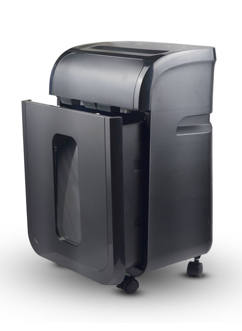 Majesty - "Paper Shredder – A powerful shredding machine that cuts up to 12 sheets, staples, and credit cards with high efficiency, providing security and organization for documents at home and office!" - Image 1