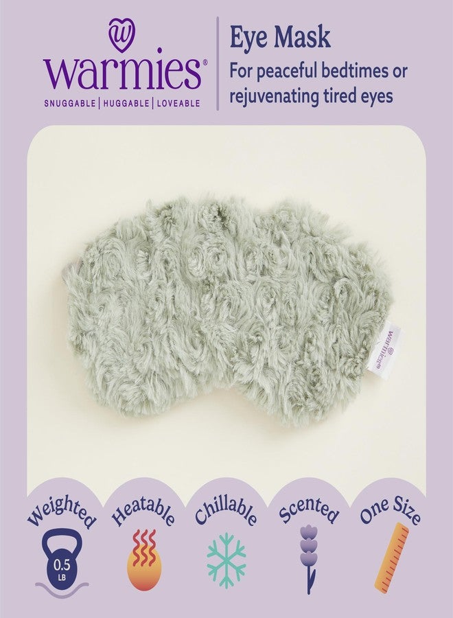 warmies Microwavable Eye Mask for Warmth & Comfort - Heat & Cooling Eye Compress for Dryness Relief - Weighted & Heated Lavender Sleep Mask for Calming Relaxation - Curly Sage - Image 2