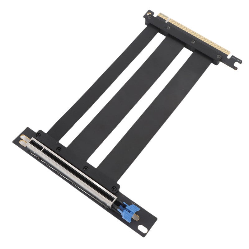 كابل تمديد PCIe 5.0 X16 بزاوية قائمة 90 درجة، محمي بسرعة 128 جيجابت في الثانية، لكابل تمديد GPU PCIE 5.0 X16 لحالات الكمبيوتر والخوادم وبناءات ITX، مستلزمات كمبيوتر، 15 سم / 5.9 بوصة - Image 5