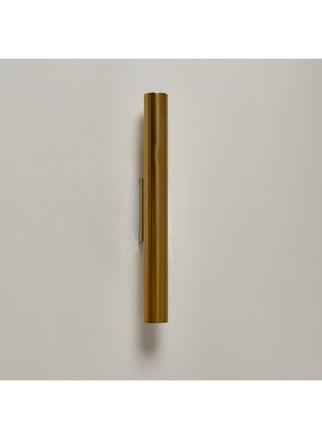 نجفة شوب ابليك حائط مودرن ذهبى بتصميم طولي بإضاءة دافئة بلمبه G9 - Image 2