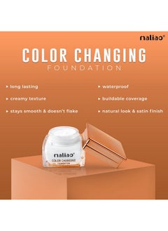 maliao Colour Changing Waterproof Full Coverage Foundation For All Skin Type Lotion With Satin Finish 30Ml  - Image 3