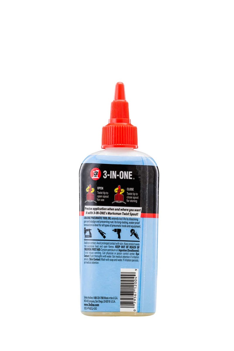 3 in one 3-IN-ONE Professional Grade Pneumatic Tool Oil, 4 OZ [12-PACK] - Image 2