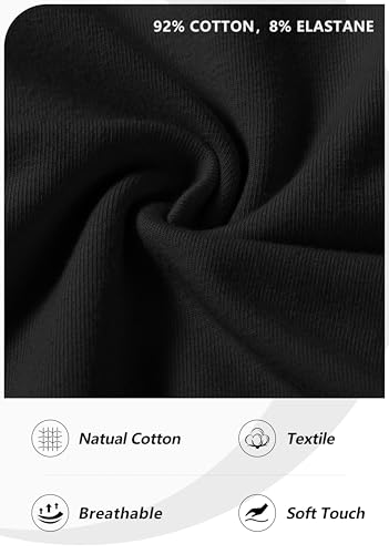Pudolla Men's Cotton Sweatpants with Cargo Pockets Open Bottom Yoga Pants for Men Lounge Pants for Athletic Workout Casual(Black Large) - Image 5