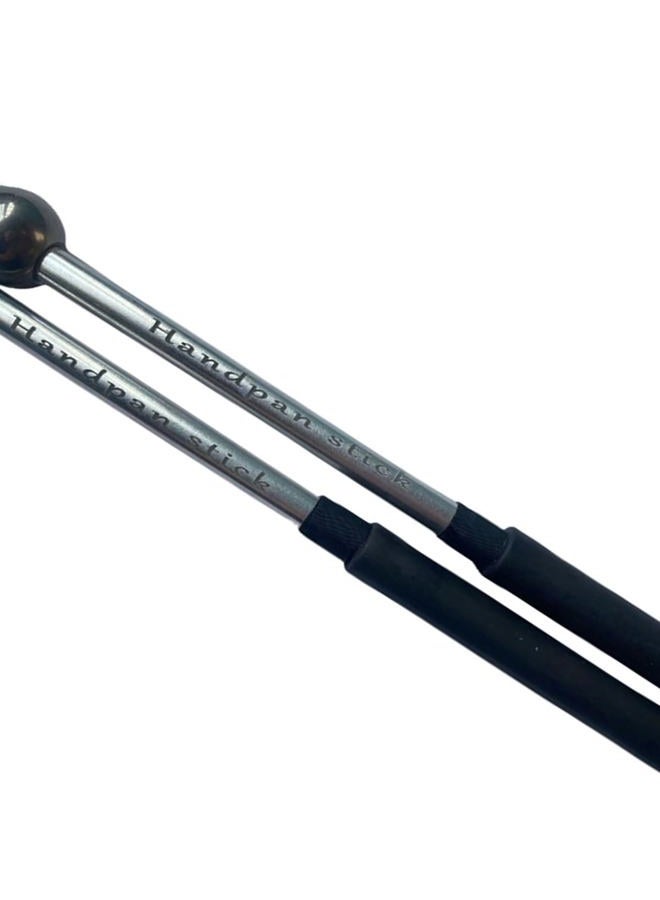 TUORen 1 Pair Tongue Drum Mallets Metal Steel Head Drum Sticks with Rubber Handle Ethereal Drumstick Percussion Sticks Hammer for Glockenspiel Xylophone Chime Woodblock and Bells 8.7inch - Image 3