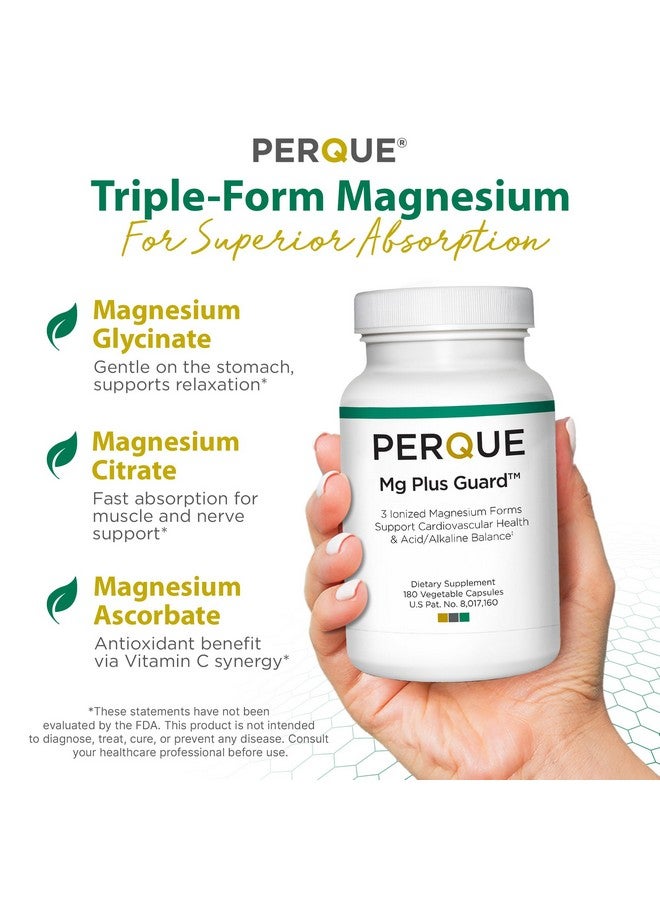 بيركي بيرك إم جي بلس جارد ماغنيسيوم - مكمل غذائي عالي الامتصاص من المغنيسيوم مع الجليسينات والأسكوربات والسترات - يدعم وظائف القلب والتمثيل الغذائي - غير معدل وراثيًا وخالٍ من الغلوتين - 180 كبسولة نباتية - Image 1
