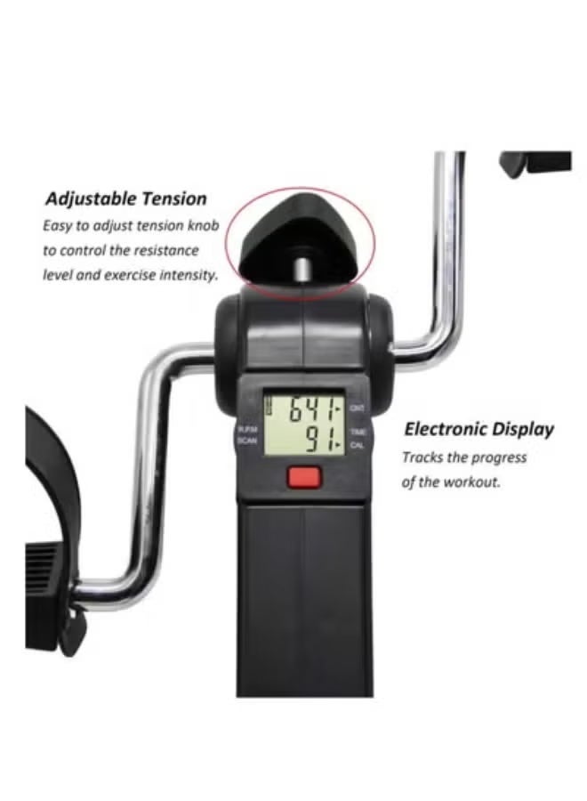 MOSH Folding Pedal Exerciser Mini Exercise Bike with LCD Display - Image 5