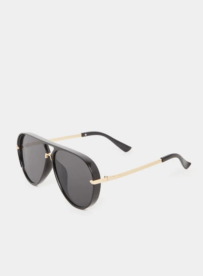 Styli Styli Black Aviator Sunglasses