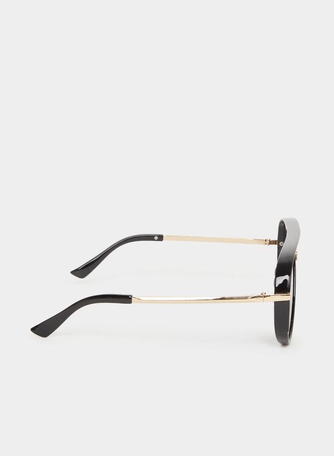 Styli Black Aviator Sunglasses - Image 3