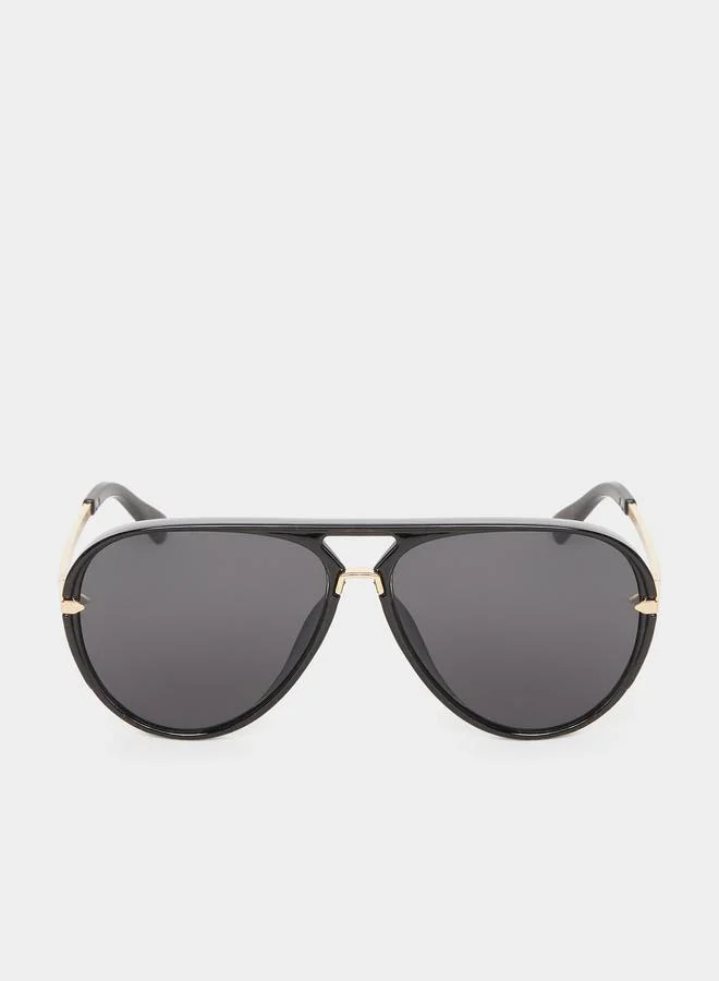 Styli Styli Black Aviator Sunglasses