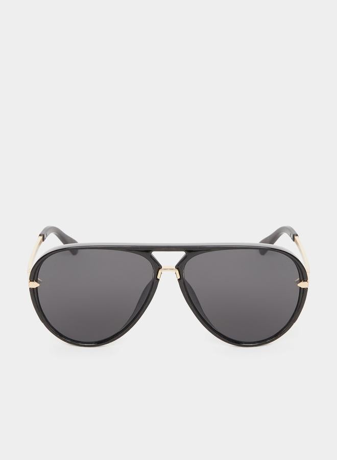 Styli Black Aviator Sunglasses - Image 2