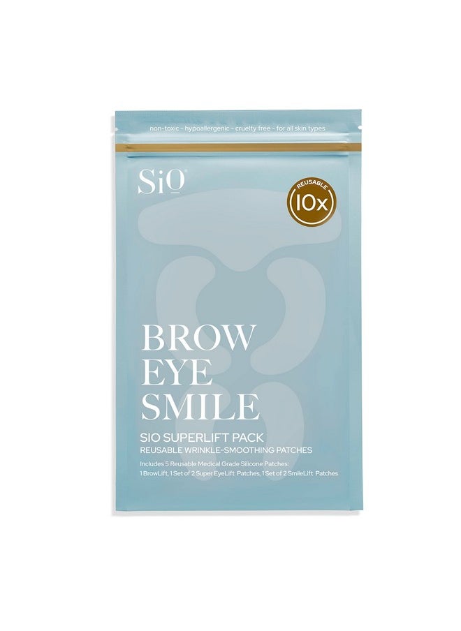 Sio - SiO Beauty SuperLift Forehead, Eye, & Lip Anti-Wrinkle Silicone Patches - Reduce Brow, Smile, and Under Eye Wrinkles Overnight - Image 1