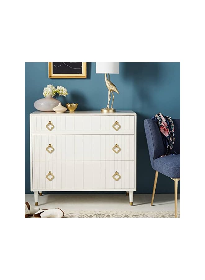 promass 6pcs Gold Cabinet Knobs, Zinc Alloy Brushed Brass Cabinet Ring Pulls Dresser Handles Furniture Hardware for Kitchen Cupboard Drawers Closet Door,Easy to Install (Style2) - Image 2