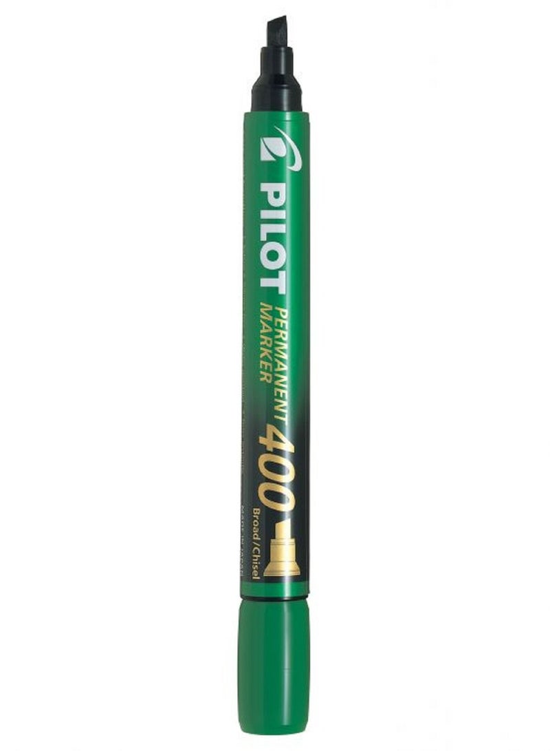 Pilot Permanent Marker Green Chisel Pack of 12 Pieces - Image 1