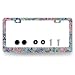 MUAWUOIK Colorful Paisley License Plate Frame Boho License Plate Stainless Steel Mandala Accessories Cars Decor 123 X 63 Inch with Holes and Screws Fits Standard Us Canada Vehicles - Image 2
