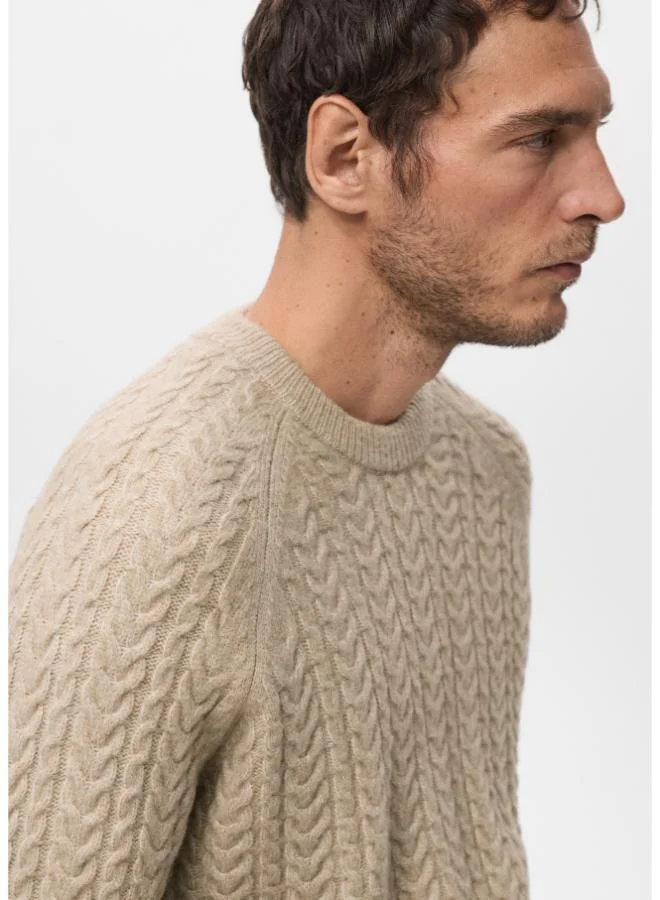 Mango Man  Braided knitted sweater for Men | Best Price UAE