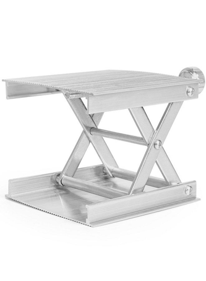 Laboratory Lift Stand, Aluminum Alloy Lab Scissors Jack,lifting Platform for Science Experiment Lab Stand,for Level, Floor Measure Tool,lab Equipment(Silver)  - Image 1