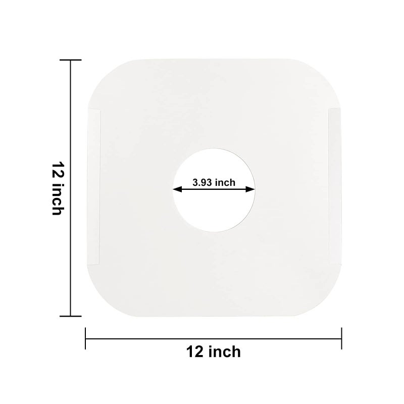 P.Y.P PROTECT YOU PLAY 100ct 12-Inch Vinyl-Record Inner Sleeves - Made from Heavyweight White Kraft Paper, Album Covers with Round Corners for 33 RPM, Center Hole, Record Jackets to Protect The Collection of LPs & Singles - Image 2