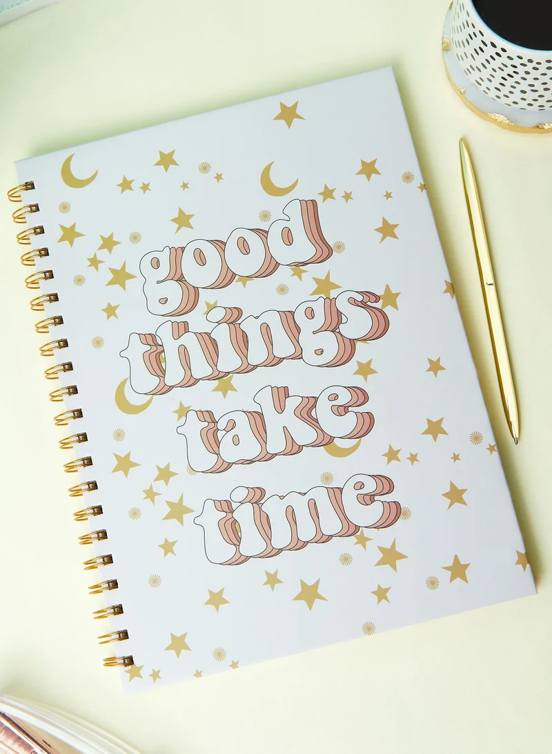 AURORA A4 Good Things Take Time Notebook